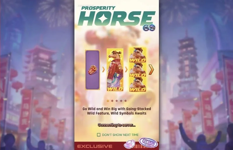 Prosperity Horse - დაწყობილი Wild ბარაბნებზე